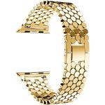 Goldene Uhrenarmbänder aus Edelstahl mit Metallarmband für Damen 