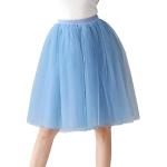 Reduzierte Hellblaue Vintage High Waist Röcke & Taillenröcke aus Tüll für Damen Einheitsgröße für Partys 