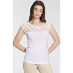 Reduzierte Weiße AJC Basic-Shirts aus Jersey enganliegend für Damen 