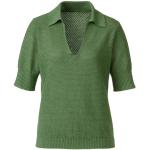 Waschbär Nachhaltige V-Ausschnitt T-Shirts mit Puffärmeln aus Leinen für Damen Größe XS 
