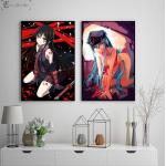 Akame Ga Kill Anime Girl Poster und Drucke Wandkunst, dekoratives Bild, Leinwandgemälde für Wohnzimmer, Heimdekoration, ungerahmt