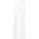 Weiße Elegante AKRIS Bundfaltenhosen mit Reißverschluss aus Flanell für Damen Größe M Weite 40 für den für den Winter 