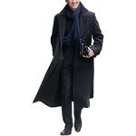 Aksah Fashion Sherlock Holmes Benedict Cumberbatch Herren-Trenchcoat-Kostüm, Wolle und Baumwolle, Schwarz, Baumwolle, M