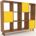 Aktenregal Gelb - Flexibles Büroregal: Türen in Gelb - Hochwertige Materialien - 156 x 129 x 34 cm, konfigurierbar