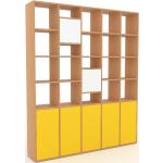 Aktenregal Gelb - Flexibles Büroregal: Türen in Gelb - Hochwertige Materialien - 195 x 233 x 34 cm, konfigurierbar