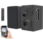 Aktives Stereo-Regallautsprecher-Set, Holz-Gehäuse, Bluetooth 5, 120 W