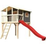 Rote KARIBU Spielhäuser & Kinderspielhäuser aus Massivholz 