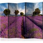 Lavendelfarbene Foto-Paravents 5-teilig 