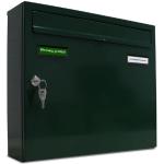 Grüne Al Briefkastensysteme Briefkastenanlagen aus Edelstahl abschließbar 