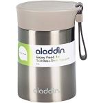 Aladdin Enjoy Thermavac Stainless Steel Food Jar 0.4L – Hält 5,5 Stunden Heiß oder Kalt - Lunchbox mit Doppelwandiger Vakuumisolierung - Auslaufsicher - Silikongurt - BPA-Frei