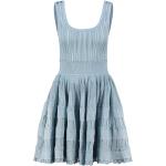 Blaue Skater Alaia Mini Minikleider & kurze Kleider aus Viskose für Damen Größe S für den für den Sommer 