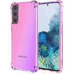 Pinke Samsung Galaxy S21+ 5G Hüllen Art: Bumper Cases mit Bildern aus Silikon stoßfest 