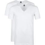 Weiße Kurzärmelige Alan Red Tiefer V-Ausschnitt T-Shirts für Herren Größe XXL 