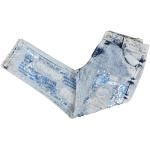 Reduzierte Blaue Alba Moda Ripped Jeans & Zerrissene Jeans mit Pailletten aus Baumwolle für Damen für Festivals 