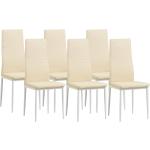 Beige Moderne Albatros Esszimmerstühle ohne Armlehne aus Kunstleder Breite 0-50cm, Höhe 50-100cm, Tiefe 0-50cm 6-teilig 