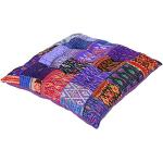 Lila Orientalische Sitzkissen aus Baumwolle Handwäsche 60x60 