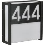 Schwarze Albert LED Hausnummern aus Aluminium 