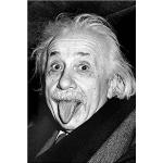 Albert Einstein - Tongue - Zunge Poster Plakat Druck - Größe 61x91,5 cm