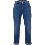 Blaue Casual ALBERTO Baggy Jeans & Loose Fit Jeans mit Reißverschluss aus Baumwolle für Damen 