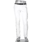 Alberto Golf Herren Golfhose Ian, Slim Fit, 3xDry® Cooler, weiß