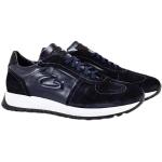 Alberto Guardiani Oracle 0221 Low Herren-Sneaker mit Schnürung aus Leder und Wildleder, Blau, blau, 42 EU