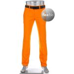 Reduzierte Orange Wasserdichte Atmungsaktive ALBERTO Golf Herrenhosen aus Jersey Größe XL 