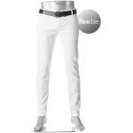 Weiße Bestickte ALBERTO Slim Fit Jeans für Herren Weite 30, Länge 30 