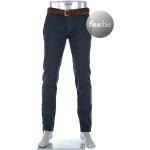 Reduzierte Dunkelblaue Bestickte ALBERTO Slim Fit Jeans aus Baumwolle für Herren Weite 34, Länge 32 