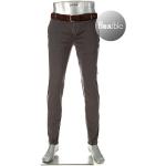 Braune Bestickte ALBERTO Slim Fit Jeans für Herren Weite 29, Länge 30 