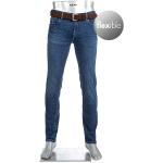 Reduzierte Dunkelblaue Bestickte ALBERTO Jeans mit Stickerei aus Denim für Herren Weite 33, Länge 30 