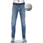 Reduzierte Blaue ALBERTO Straight Leg Jeans aus Baumwollmischung für Herren Weite 29, Länge 30 