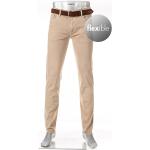 Alberto Herren Jeans Pipe, Regular Fit, Baumwolle T400®, beige