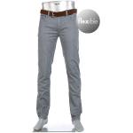 Graue Bestickte ALBERTO Slim Fit Jeans aus Baumwolle für Herren Weite 30, Länge 30 für den für den Sommer 