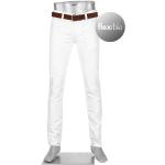Weiße Bestickte ALBERTO Jeans mit Stickerei aus Denim für Herren Weite 30, Länge 30 