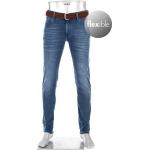 Alberto Herren Jeans Slim, Slim Fit, Baumwolle T400® 12oz, navy blau