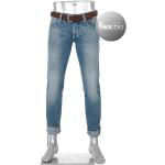 Reduzierte Blaue Bestickte Vintage ALBERTO Jeans mit Stickerei aus Baumwollmischung für Herren Weite 33, Länge 30 