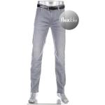 Graue Bestickte ALBERTO Jeans mit Stickerei aus Denim für Herren Größe XXL Weite 31, Länge 36 für den für den Frühling 