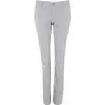 Hellgraue Wasserdichte Atmungsaktive ALBERTO Jeans-Shorts mit Reißverschluss aus Polyamid für Damen Größe S 