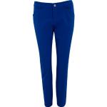 Marineblaue Wasserdichte Atmungsaktive ALBERTO 7/8-Hosen mit Reißverschluss aus Polyester für Damen 