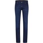 Blaue ALBERTO Slim Fit Jeans mit Reißverschluss aus Denim für Herren Weite 31, Länge 34 