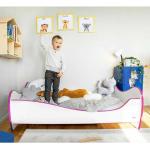 Reduzierte Rosa Betten mit Matratze aus Massivholz 70x140 