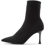 Schwarze Aldo High Heel Stiefeletten & High Heel Boots aus Textil für Damen Größe 38,5 