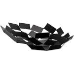 Reduzierte Schwarze Moderne Alessi Scirocco Obstschalen & Obstschüsseln glänzend aus Stahl 