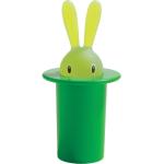 Grüne Alessi Magic Bunny Runde Zahnstocherhalter mit Hasenmotiv 