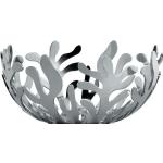 Silberne 9 cm Alessi Mediterraneo Runde Teelichthalter glänzend aus Edelstahl 