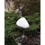30 cm Deko-Vögel für den Garten mit Tiermotiv aus Edelstahl rostfrei 