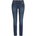 Blaue Tom Tailor Alexa Bio Straight Leg Jeans mit Reißverschluss aus Denim für Damen 