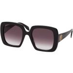 Schwarze Alexander McQueen Quadratische Kunststoffsonnenbrillen für Damen 
