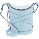 Hellblaue Alexander McQueen Lederhandtaschen aus Glattleder für Damen 