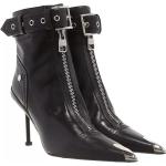Reduzierte Schwarze Alexander McQueen Ankle Boots & Klassische Stiefeletten aus Leder für Damen Größe 39,5 